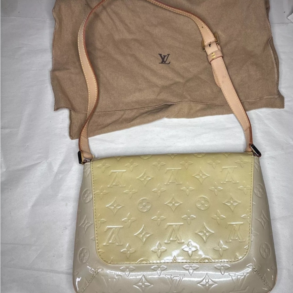 Luxury Louis Vuitton Tan and Cream Shoulder Bag with Monogram Design NWOT - Picture 5 of 13
